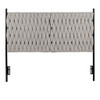 Braided Matisse - Queen Size Headboard - Black / Cream