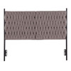 Braided Matisse - Queen Size Headboard - Black / Gray