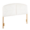 Lindsey - Queen Headboard Contemporary Glam - Gold / White