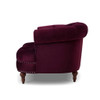 La Rosa - Victorian Tufted Upholstered Accent Chair - Burgundy
