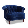 La Rosa - Victorian Tufted Upholstered Accent Chair - Navy Blue