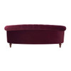 La Rosa - Victorian Chesterfield Tufted Sofa - Burgundy