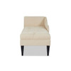 Harrison - Tufted Roll Arm Chaise Lounge - Beige