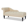 Harrison - Tufted Roll Arm Chaise Lounge - Beige
