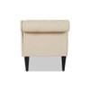 Harrison - Tufted Roll Arm Chaise Lounge - Beige