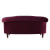 La Rosa - Victorian Chesterfield Loveseat - Burgundy