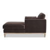 Knox - Modern Farmhouse Chaise Lounge Chair - Deep Brown