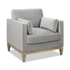 Knox - Modern Farmhouse Arm Chair - Opal Gray