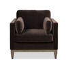 Knox - Modern Farmhouse Arm Chair - Deep Brown