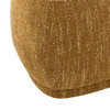 Pebble - Rounded Triangle Cocktail Ottoman - Mustard Yellow Tweed