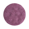 Yolanda - Round Upholstered Accent Ottoman - Purple Floral / Gold