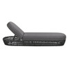 Willow - Sunbrella Upholstered Patio Lounger - Graphite Gray / Black