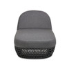 Willow - Sunbrella Upholstered Patio Lounger - Graphite Gray / Black