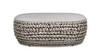Willow - Oval Patio Coffee Table - Light Beige