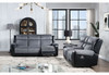 Alicia - Reclining Sofa And Loveseat - Gray / Black