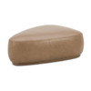 Pebble - Upholstered Rounded Triangle Cocktail Ottoman - Tuscan Tan Brown