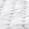 10" Twin Quilted Hybrid Mattress, Medium Firm - Black / White