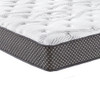 10" King Quilted Hybrid Mattress, Medium Firm - Black / White