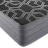 12" Full Smooth Top Hybrid Medium Plush Mattress - Black