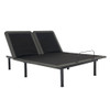 Queen Size Flex Head Quick Assembly Adjustable Bed Frame With Voice Activated Controls - Black