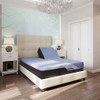 Refresh - 12" Queen Size Flex Head Hybrid Cooling Gelcare Memory Foam And Coil Mattress - Blue