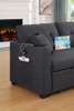 Stylish Sectional Sofa Bed - Dark Gray