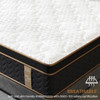 10" Twin Plush Hybrid Mattresses With Gel Memory Foam, Individual Pocket Spring Motion Isolation Edge Support - White / Black