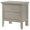 Primo - Nightstand - Silver Champagne