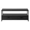 TV Stand Console Media Entertainment Center Storage Drawers For Living Room - Black