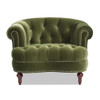 La Rosa - Victorian Tufted Upholstered Accent Chair - Olive Green