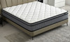 12" Full Size Hybrid Pillow Top Mattress A Box With Gel Infused Memory Foam, Breathable And Hypoallergenic, Medium Firm For Lumbar Support - White / Gray