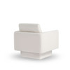360° Modern Swivel Accent Chair Round Armchair, Thick Padded Single Lounge Sofa Upholstered Comfy - Cream