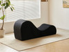 Solace - Chaise Lounge Chair Relaxation, Ergonomic Design With Soft Yet Firm High Density Foam Core, Removable Machinewashable Cover - Black