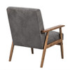 Wide Classic Mid-Century Modern Arm Chair - Gray