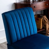 Reese - Mid-Century Modern Accent Chairs With Minimalist Design, Elegant Upholstery And Legs (Set of 2) - Dark Blue