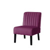 Reese - Mid-Century Modern Accent Chairs With Minimalist Design, Elegant Upholstery And Legs (Set of 2) - Purple