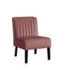 Reese - Mid-Century Modern Accent Chairs With Minimalist Design, Elegant Upholstery And Legs (Set of 2) - Rose