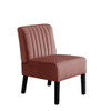 Reese - Mid-Century Modern Accent Chairs With Minimalist Design, Elegant Upholstery And Legs (Set of 2) - Rose