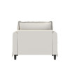Oversized Single Seat Sofa Module For Modular Sectional Wide Seat, Armchair With Pillows Modern Upholstered Comfy Single Couch Lounge - Beige