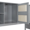 Twin Size Wooden Daybed With Twin Size Trundle, And All In One Cabinet And Shelf - Gray