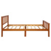 Twin Platform Bed With Headboard And Footboard - Oak