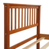 Twin Platform Bed With Headboard And Footboard - Oak