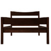 Twin Size Platform Bed With Headboard And Slat Support - Espresso