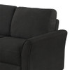 3 Seat Sofa Living Room Sofa - Black