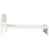 Twin Platform Bed With Headboard, Footboard And Slat Support - White