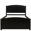Twin Platform Bed With Headboard, Footboard And Slat Support - Espresso