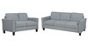 Living Room Furniture Loveseat Sofa And 3 Seat Sofa - Gray