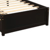 Twin Platform Storage Bed Frame With Two Drawers And Headboard - Espresso