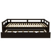 Extending Daybed With Trundle, Daybed With Trundle - Espresso