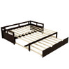Extending Daybed With Trundle, Daybed With Trundle - Espresso